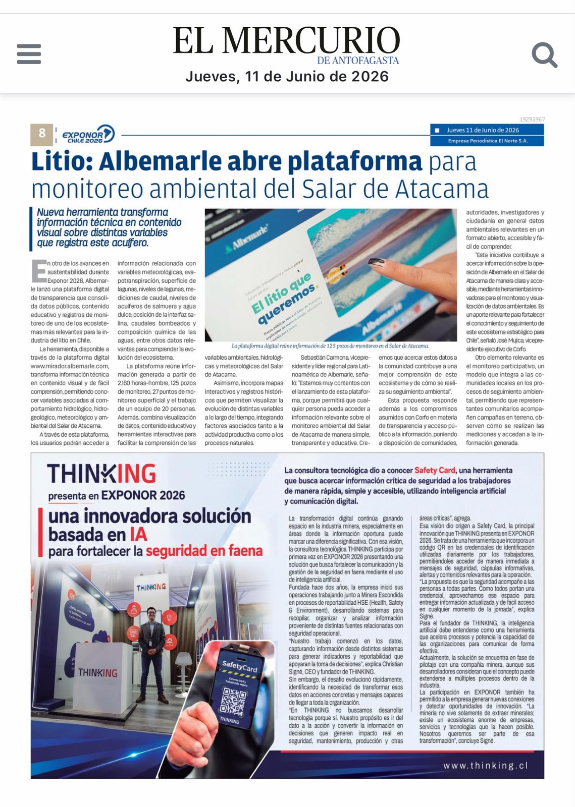 El Mercurio de Antofagasta